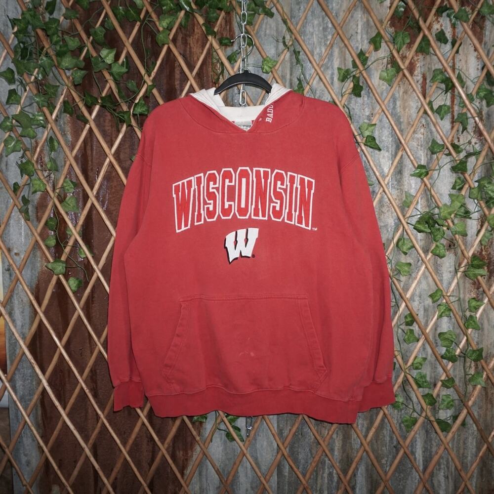 L - Vintage Y2K American Vintage Hoodies westconsin badgers